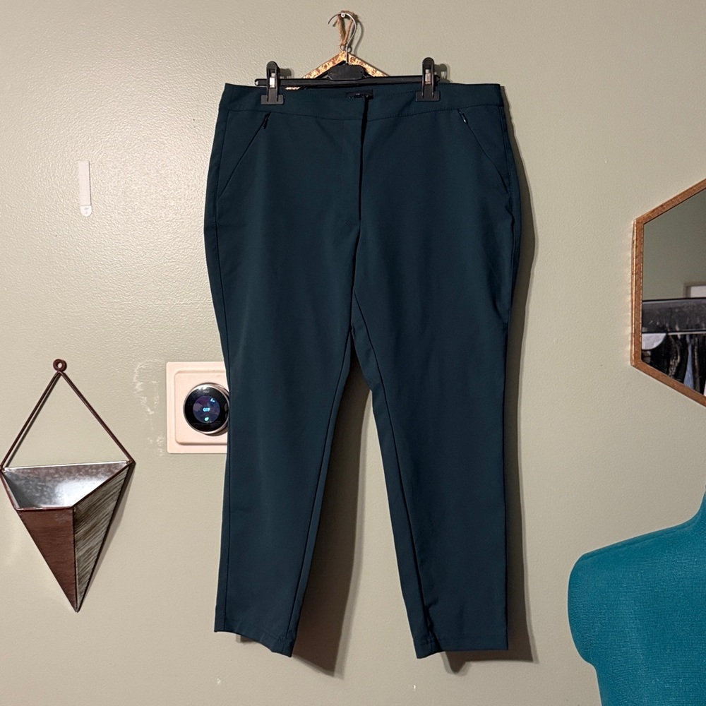 White House Black Market Green Teal Dress Pants